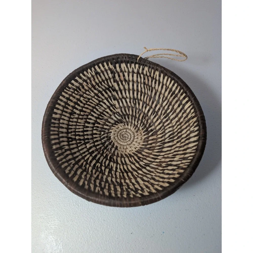 Handwoven Coiled Basket 6.75